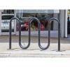 Picture of 7 Space - 5 Loop Bike Rack - 2 3/8 In. Galvanized Steel - In Ground Mount 