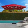 10 ft. Square Aluminum Center Post Premium Umbrella