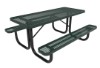 RHINO 6 Foot Thermoplastic Steel Picnic Table