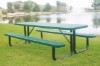 RHINO 8 Foot Thermoplastic Steel Picnic Table