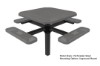 Octagonal Pedestal Picnic Table RHINO Inground Mount
