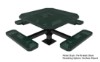 Octagonal Pedestal Picnic Table RHINO Surface Mount