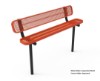 RHINO 6 Foot Bench Expanded Metal - Inground