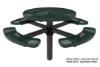 Elite Series Round Inground  Mounted Picnic Table