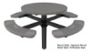 Elite Series Inground Thermoplastic Pedestal Picnic Table