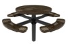 Elite Series Round Picnic Tables Pedestal Inground Mount