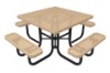 ELITE Series Perforated Square Picnic Table Thermoplastic