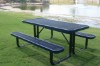 ELITE Series 4 Foot Rectangular Thermoplastic Steel Picnic Table