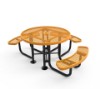 RHINO ADA Round Picnic Table for Universal Access