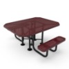 ELITE Series ADA 46" Octagonal Thermoplastic Steel Picnic Table - Perforated