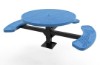 Elite Series Round Picnic Tables Pedestal Inground Mount