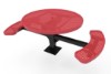 Elite Series Round Picnic Tables Pedestal Inground Mount