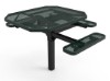 Octagonal Pedestal Picnic Table ELITE Series Inground Mount