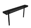 ELITE Series 4 Ft. Rolled Edges Bench without Back Perforated Surface Mount