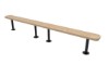 ELITE Series 4 Ft. Bench without Back Perforated Surface Mount