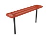 ELITE Series 8 Ft. Bench without Back, Inground Mount, Expanded Metal