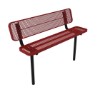 ELITE Series 6 Foot Player's Bench Expanded Metal - Inground