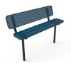 ELITE Series 6 Foot Player's Bench Perforated Metal - Inground