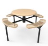 ELITE Series Nexus Solid Top Picnic Table with Expanded  Metal Seats