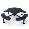 ELITE Series Nexus Solid Top Picnic Table with Perforated Metal Seats