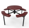 ELITE Series Nexus Solid Top Picnic Table with Perforated Metal Seats