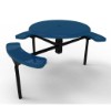 ELITE Series Nexus Solid Top Picnic Table with Perforated Metal Seats