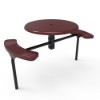 ELITE Series Nexus Solid Top Picnic Table with Perforated Metal Seats