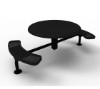 ELITE Series Nexus Solid Top Picnic Table with Perforated Metal Seats