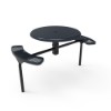 Thermoplastic ELITE Series Nexus Solid Top Picnic Table with Expanded Metal Seats