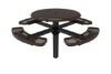 ELITE Series Solid Top Picnic Table with Expanded Metal Seats