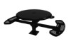 ELITE Series ADA 46" Round Pedestal Solid Top Thermoplastic Steel Picnic Table - Expanded Metal  3 Seats