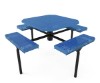 Thermoplastic ELITE Series Nexus Picnic Table with Perforated Metal Seats