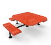 Thermoplastic ELITE Series Nexus Picnic Table with Perforated Metal Seats