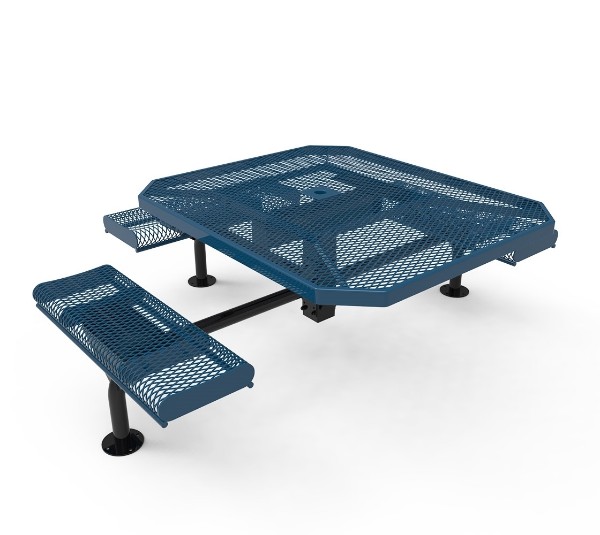 Thermoplastic ELITE Series Nexus Picnic Table with Expanded Metal Seats