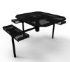 Thermoplastic ELITE Series Nexus Picnic Table with Expanded Metal Seats