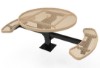 Elite Series Round Picnic Tables Pedestal Surface Mount