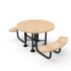 ELITE Series Wheelchair Accessible Round Picnic Table for Universal Access