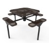 Thermoplastic ELITE Series Nexus Picnic Table with Expanded Metal Seats