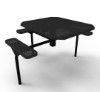 Thermoplastic ELITE Series Nexus Wheelchair Accessible Picnic Table with Perforated Metal Seats