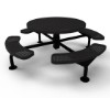 Elite Series Nexus Round Picnic Tables Surface Mounted