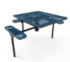 Thermoplastic ELITE Series Nexus Picnic Table with Expanded Metal Seatsv