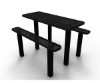 ELITE Series 6 Foot Thermoplastic Steel Picnic Table