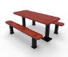 ELITE Series 6 Foot Thermoplastic Steel Picnic Table