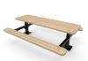 ELITE Series 6 Foot Thermoplastic Steel Picnic Table