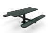 ELITE Series Single Pedestal 6 Foot Thermoplastic Steel Picnic Table