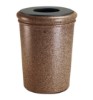 50 Gal Fiberglass Trash Can - Reinforced Polymer Concrete