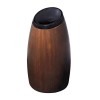 15 Gallon Polyethylene Trash Can with Wood Finish