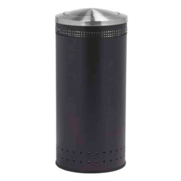 Powder Coated Steel Trash Can with Swivel Top