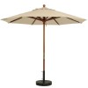7 ft. Market Umbrella Octagon with Two-Piece Wood Pole