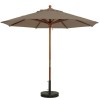 7 ft. Market Umbrella Octagon with Two-Piece Wood Pole